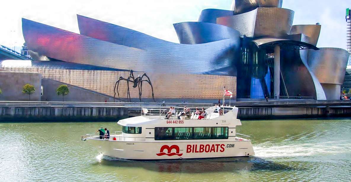 1-Hour Bilbao city Boat Tour or 2-Hour cruise to Portugalete - 1-hour route: City Hall Bridge to the Deusto Canal