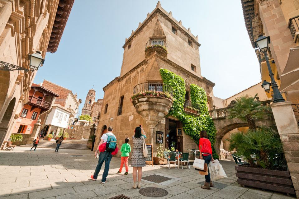 Barcelona: Poble Espanyol Entry Ticket - Families and kids: giant slides plus a workout disguised as sightseeing
