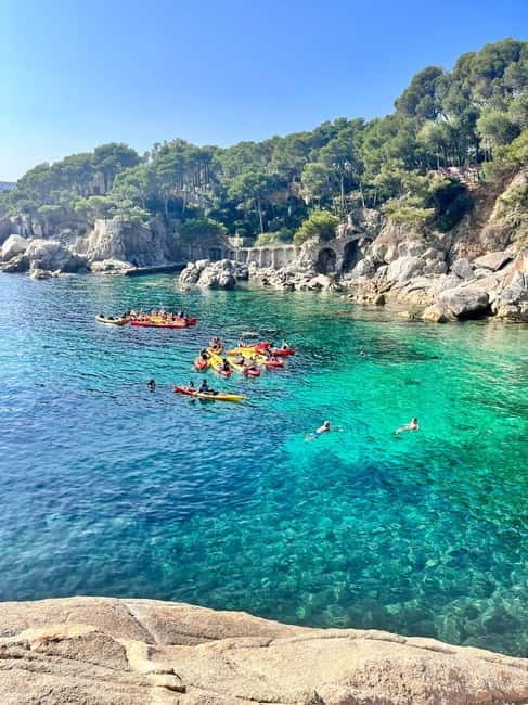 From Barcelona: Costa Brava Kayak & Snorkel Tour with Picnic - Lunch at S’Agaró: Picnic Break, Water Included, and One Common Complaint