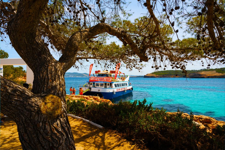 Ibiza: Beach Hopping Cruise w/ Paddleboard, Food, & Drinks - Where You Meet: Float Your Boat Kiosk in San Antonio