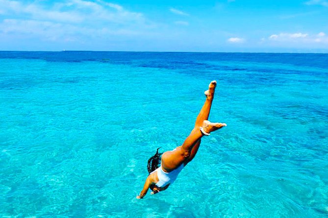 Ibiza Beach Hopping Cruise with Paddleboards, Drinks and Food 6h - The long swim stop: paddleboards, snorkels, and floating play