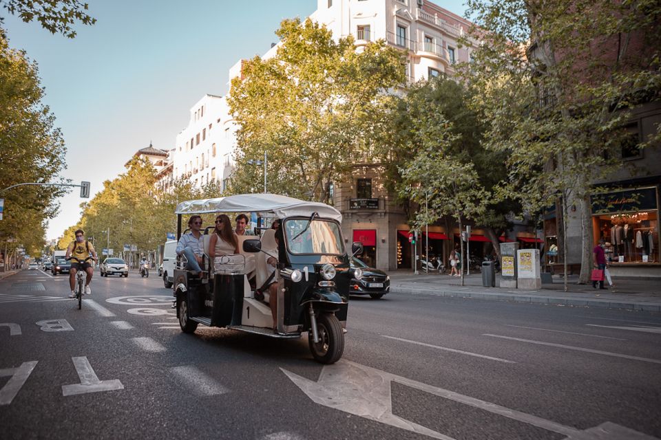 Madrid: Private City Tour by Eco Tuk Tuk - Neighborhood texture: Plaza de Santa Ana