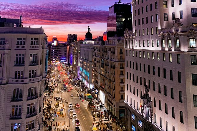 Madrid Walking Tour from Puerta del Sol to Retiro Park - Gran Vía: Madrid’s Art, Leisure, and Food Artery