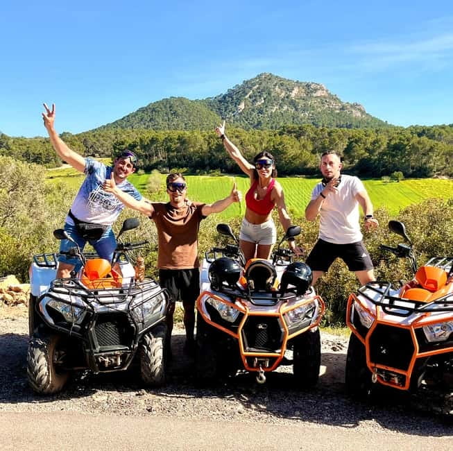 Mallorca: ATV /Quad Bike Tour - Getting on the quads: MXU 300 handling, speed, and real safety checks