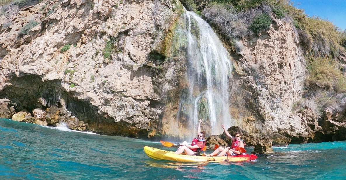 Nerja: Guided Kayak Tour Nerja Cliffs and Maro Waterfall - Kayak basics + safety talk that actually helps